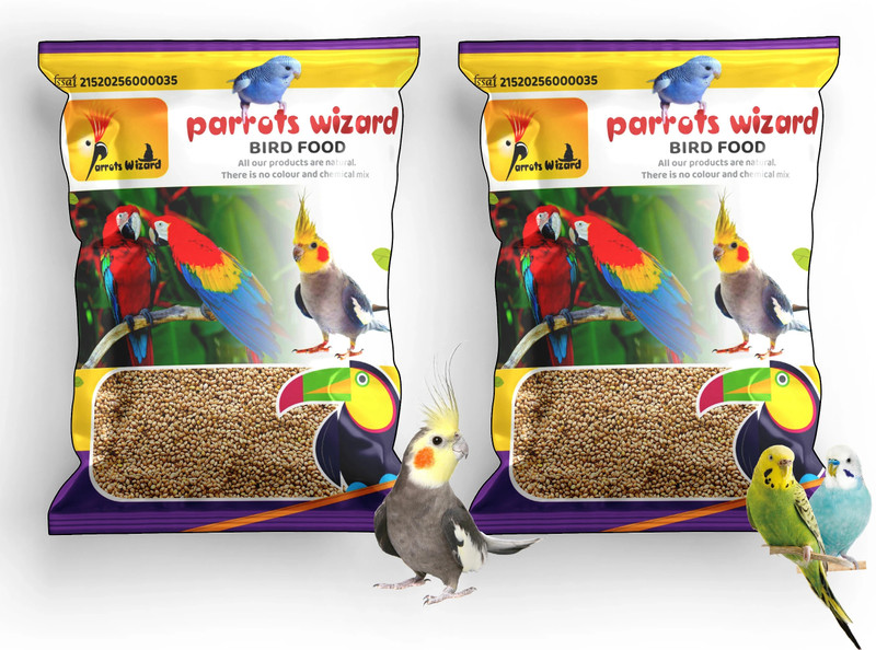 Parrots Wizard fresh kangani 2 pack 1.9 kg (2x0.95 kg) Dry New Born, Adult, Young, Senior Bird Food