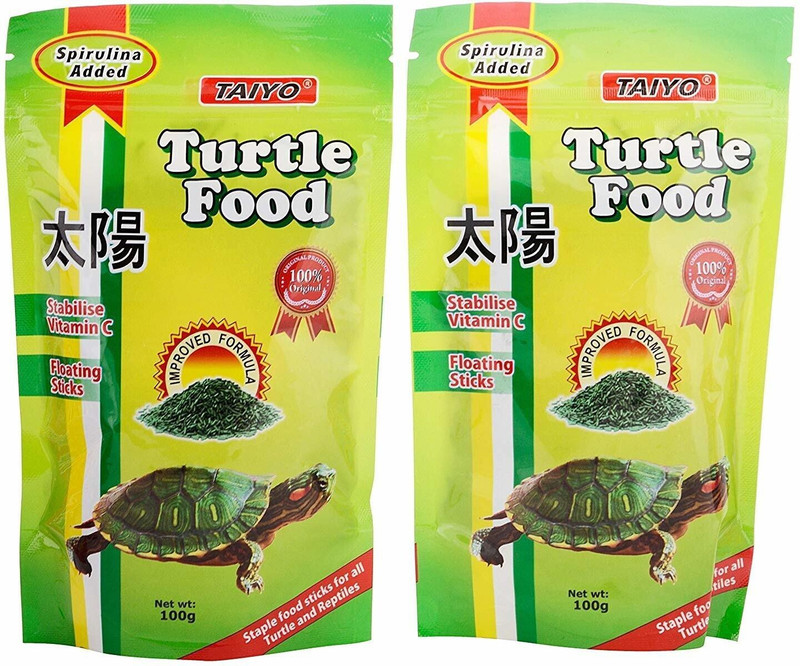 TAIYO Turtle Food 45 gm (Pack of 2) 0.125 kg (2x0.06 kg) Dry New Born, Young, Adult Turtle Food