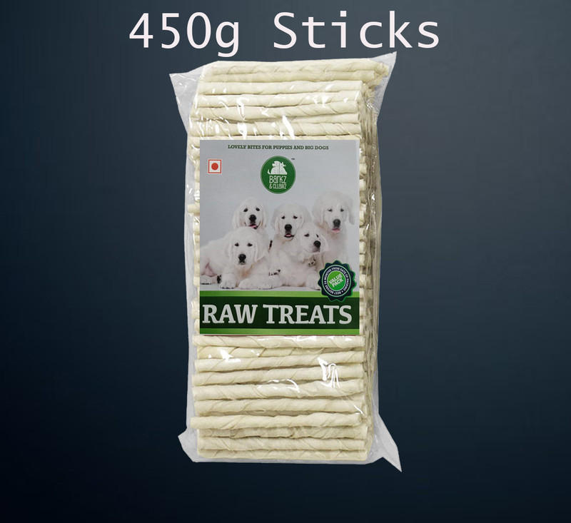 BARKZ & CLLAWZ Dog Chew Stick|Milky Rawhide Chew Sticks Chicken 0.45 kg Dry Adult, Young Dog Food