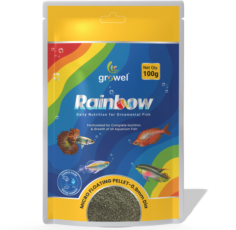 Growel Rainbow Growel Rainbow_Mini Floating Pellet_1.8mm_50g 0.05 kg Dry Adult Fish Food