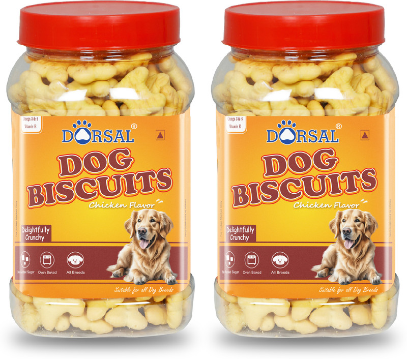 DORSAL Dog Biscuits 1 kg Pack, chicken flavor Chicken Dog Treat(1 kg)