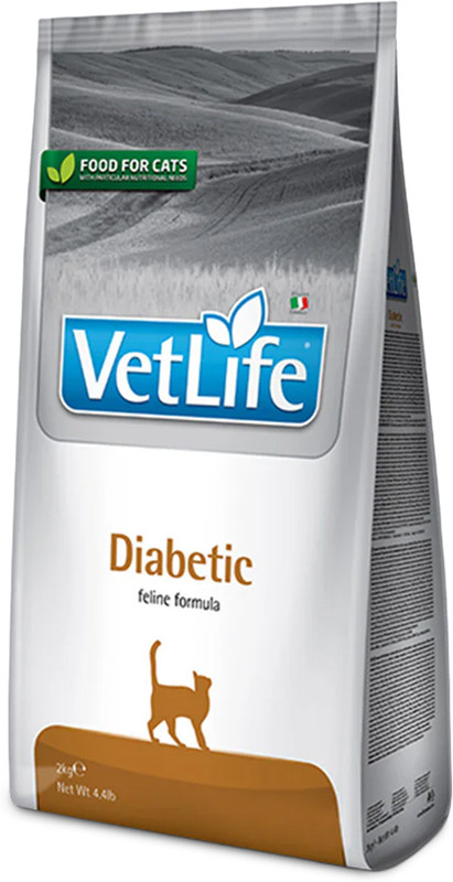 Farmina Vet Life Diabetic Cat Food 2 kg Dry Adult Cat Food