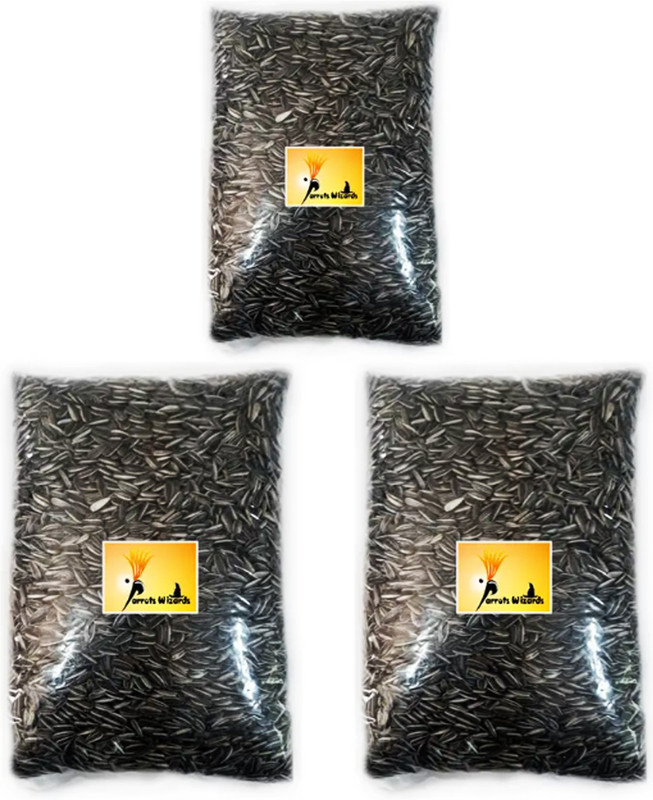 Parrots Wizard Sunflower Seed Bird Food 0.9 kg Dry Adult, Young, New Born Bird Food