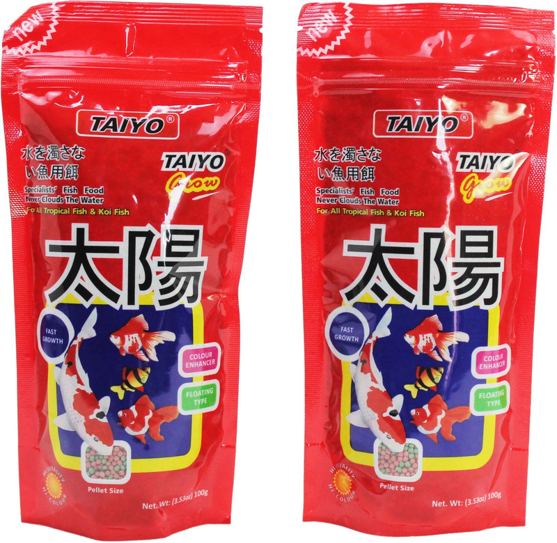 TAIYO Taiyo Grow (2 X 100gms) 0.07 kg (2x0.04 kg) Dry New Born, Young, Adult Fish Food