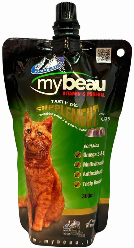 my beau Vitamin & Mineral Food Supplement with Meat & Garlic for Cats 0.3 kg Wet Adult, Young Cat Food