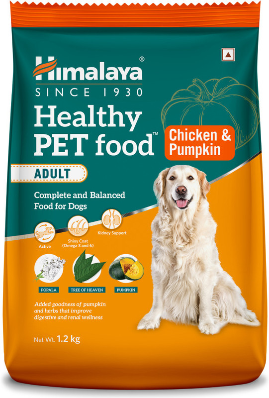 Himalaya Herbals Himalaya Chicken & Pumpkin Adult Dog Dry Food 1.2 Kg Chicken, Paneer 1.2 kg Dry Adult, Young Dog Food