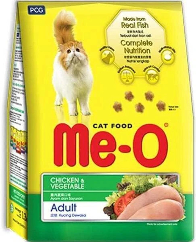 Me-O chicken vegetable Vegetable 1.2 kg Dry Adult Cat Food