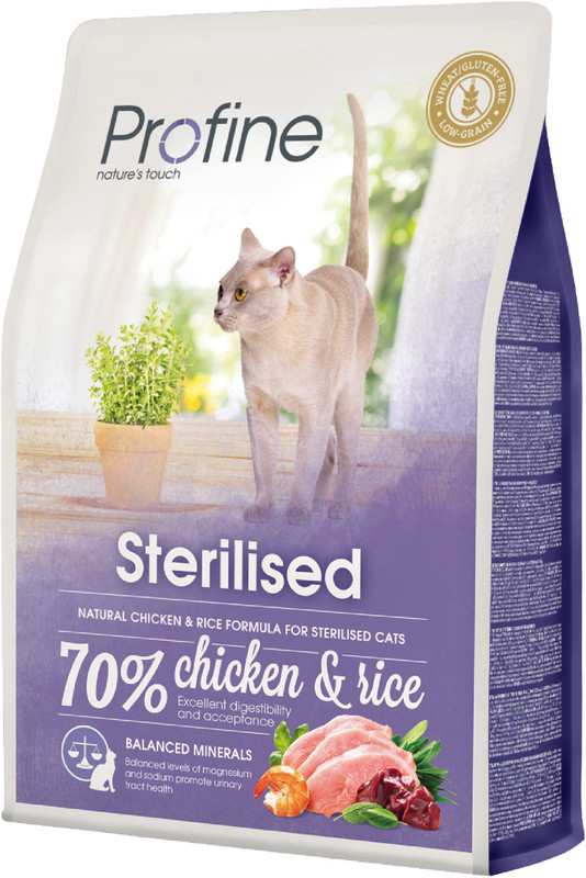 PROFINE Cat Original Adult Chicken Chicken, Rice 2 kg Dry Adult Cat Food