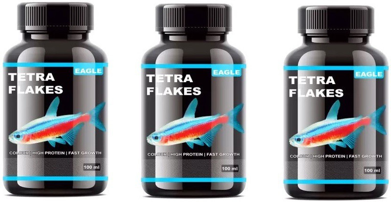 EAGLE Tetra Fish Food/Micro Pellet Fish Food 6 in 1 Combo Sold by RedBeaks 0.025 kg (6x0 kg) Dry Adult, New Born, Senior, Young Fish Food