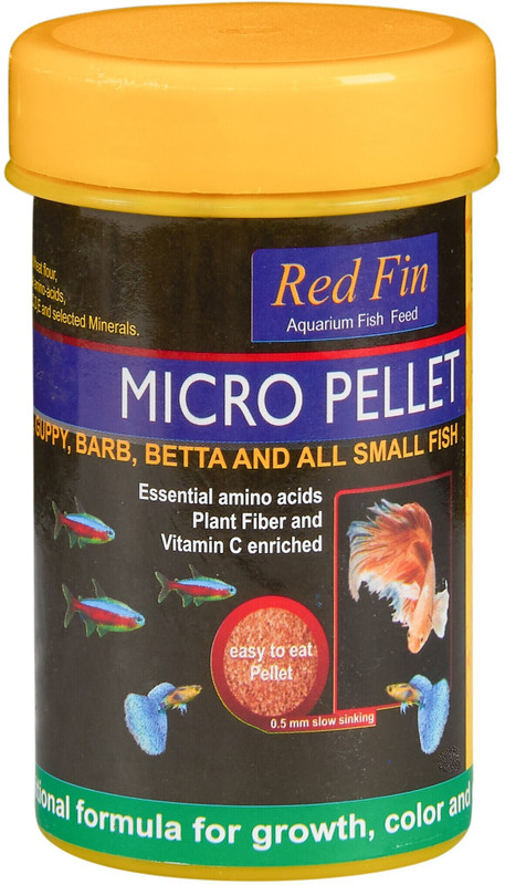STAR FARMS Red Fin Micro Pellet, 53%protein, Superior Fish Food, disease resistance 0.1 kg Dry Adult, Young, New Born, Senior Fish Food