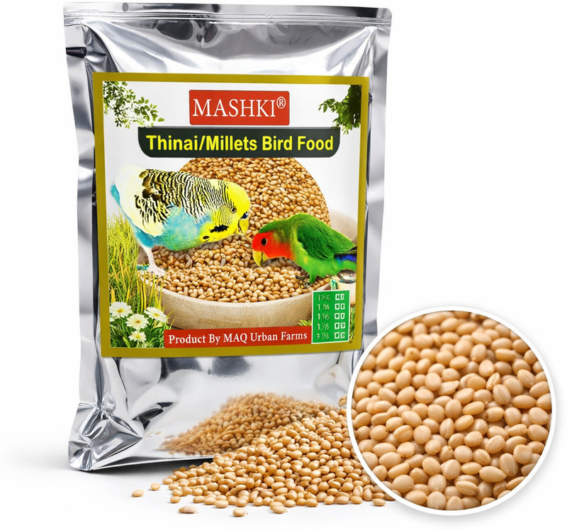 MASHKI koni dhaan, navane Nutrition food for All Birds 0.18 kg Dry Adult Bird Food