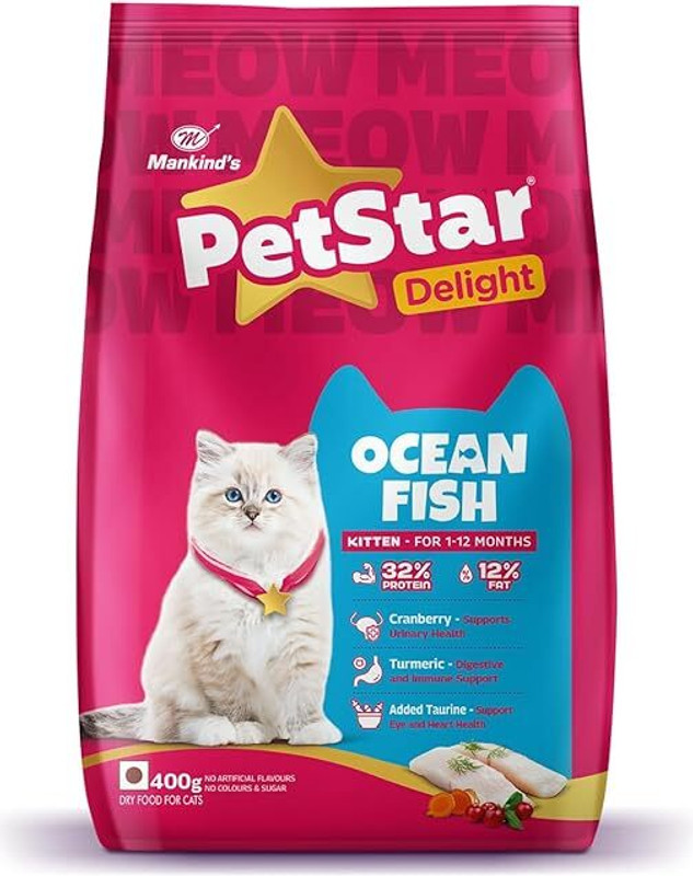 Purrfeto Kitten Dry Cat Food | Chicken & Ocean Fish | 1.2 kg 1.2 kg Dry New Born Cat Food