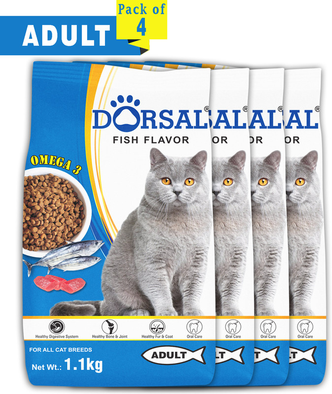 DORSAL CAT FOOD (HIGH QUALITY)-1.1KG Fish 1.1 kg Dry Adult Cat Food