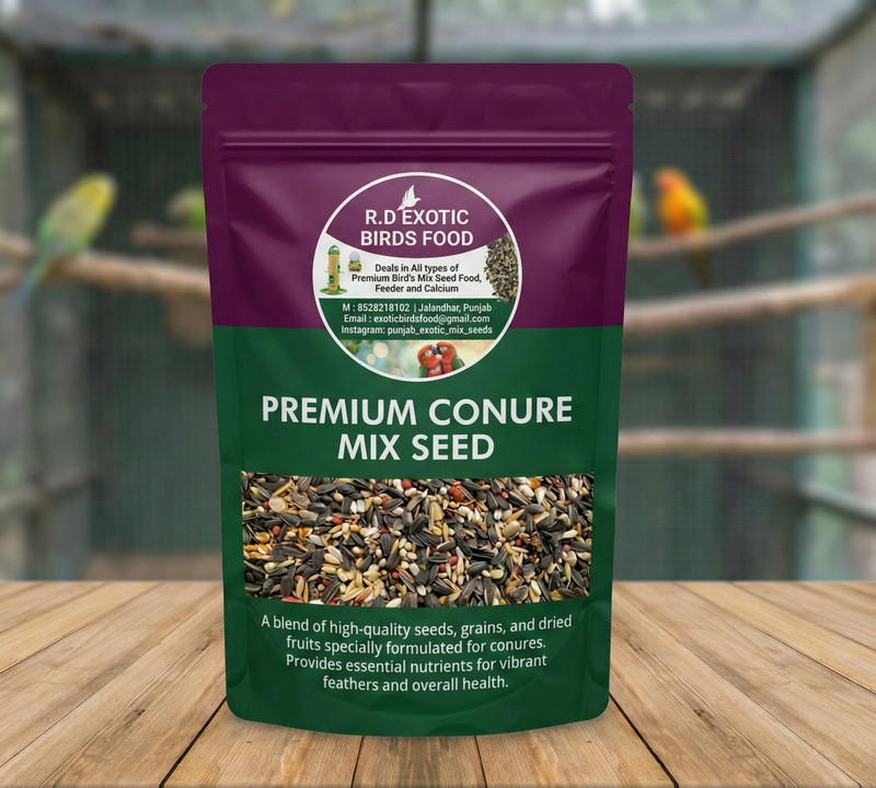 r.d exotic Conure Mix Seeds Bird Food 1Kg Mix Seeds for All type of Conure Parrots Nuts 1 kg Dry Adult, Senior, Young Bird Food