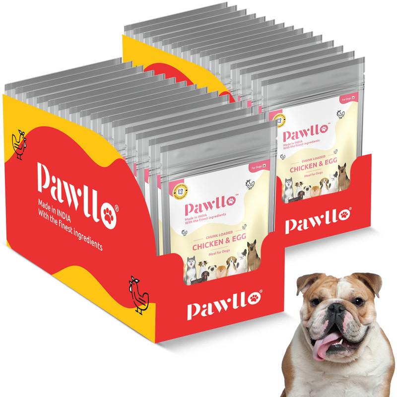 pawllo Pawllo Chicken and Eggs Gravy for Dogs: Delicious Nutrition for Your Pooch Chicken 0.21 kg (9x0.02 kg) Wet Adult Dog & Cat Food