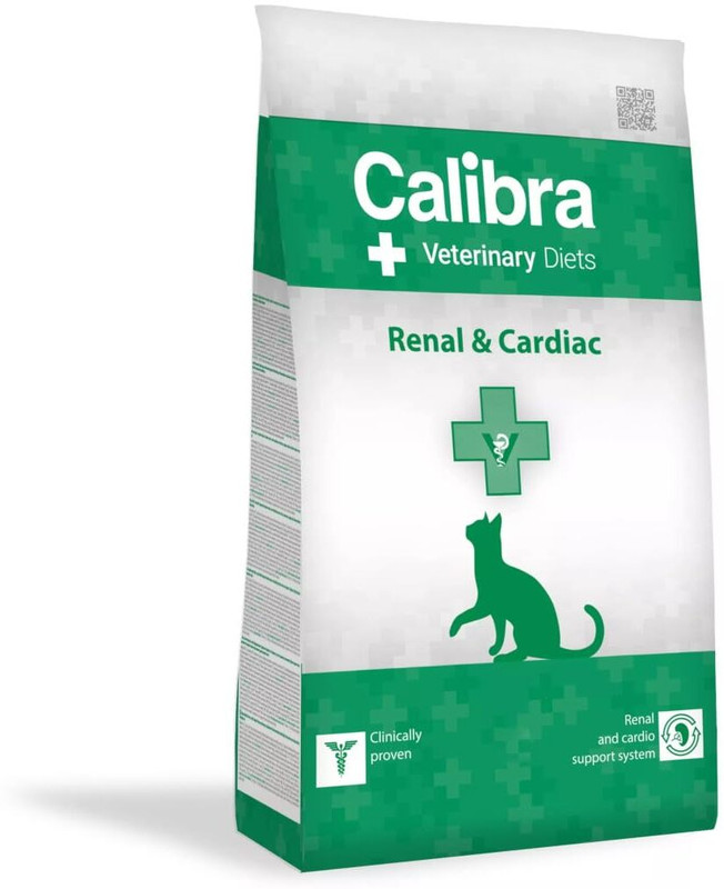calibra Vet Renal & Cardiac Dry adult Cat Food Clinically proven 2 kg Dry Adult Cat Food