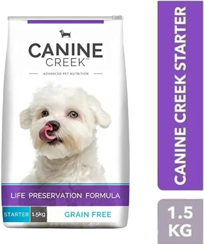 Canine Creek Starter 1.5kg Grain Free Chicken 1.5 kg Dry New Born Dog Food