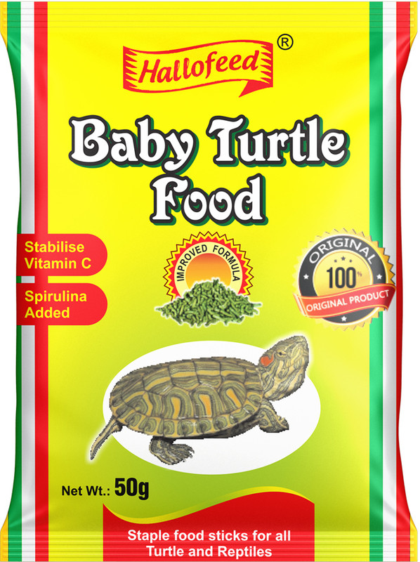 Hallofeed BABY TURTLE FOOD (POUCH),50gm Fish 0.05 kg Dry Young Turtle Food