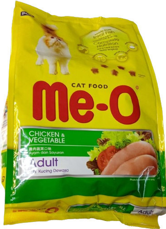 Me-O chicken vegetable Vegetable 1.2 kg Dry Adult Cat Food
