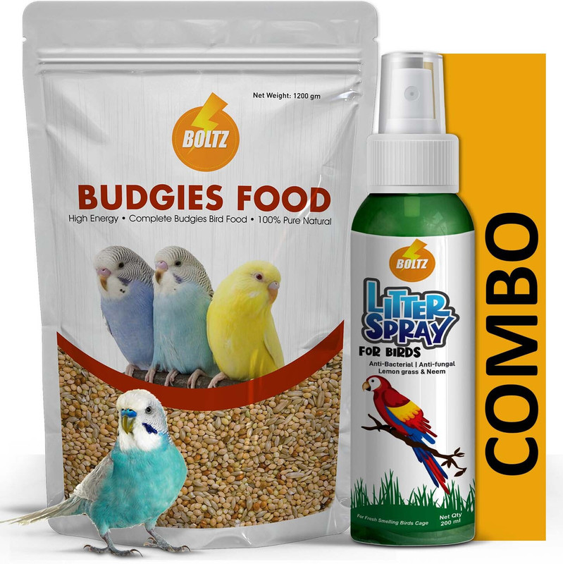 BOLTZ Bird Food for Budgies - Mix Seeds 1.2 KG 1.4 kg Dry Adult Bird Food