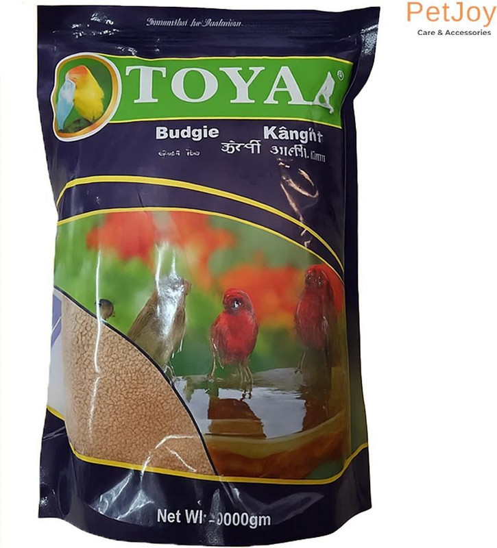 PetJoy Toya Budgie Kangni Bird Food, 1000g High Nutrition Seeds Food For Birds, Finches Vegetable 1 kg Dry Adult, Senior, Young Bird Food