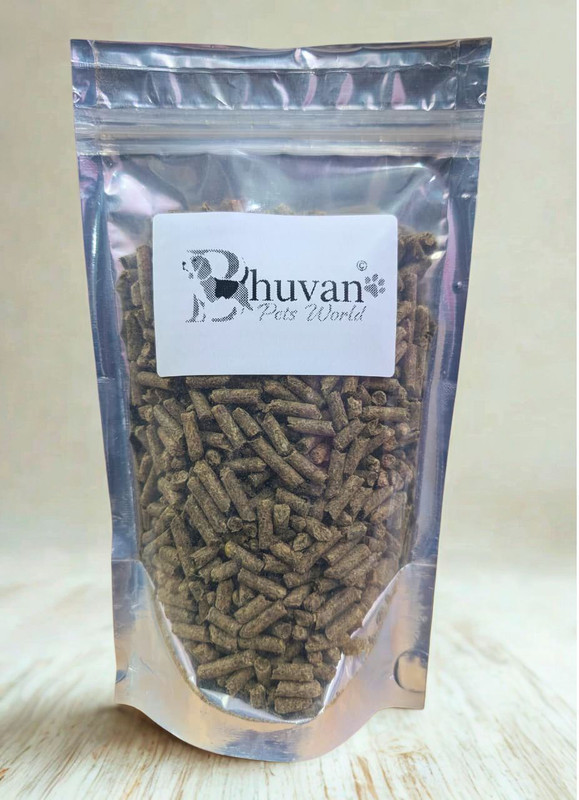 Bhuvan Pets World Rabbit Pellets Vegetable 0.5 kg Dry All Life Stages Rabbit Food