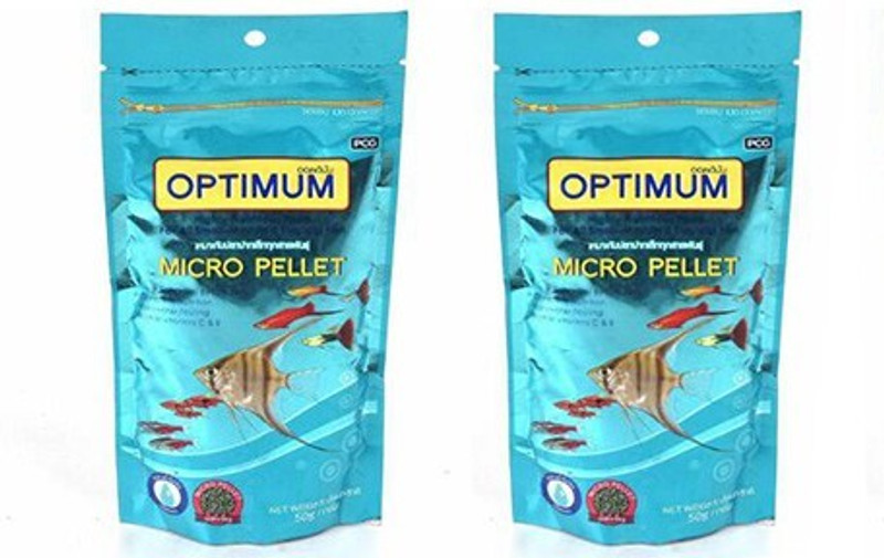 Optimum Micro Pellet 50g (pack of 2) Fish 0.1 kg (2x0.05 kg) Dry Adult, New Born, Senior, Young Fish Food