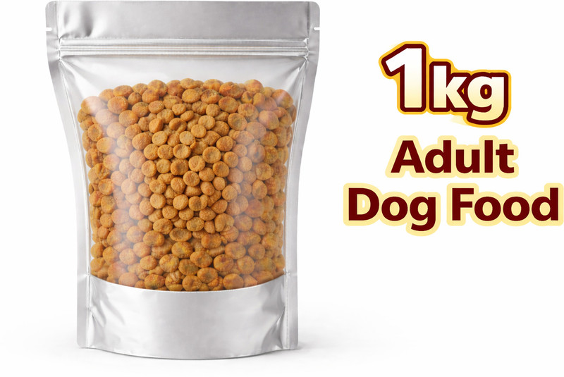 pawdles 1kg Adult Dog Food - Complete Daily Nutrition Kibble Chicken, Egg, Liver, Salmon, Tuna 1 kg Dry Adult, Senior Cat Food