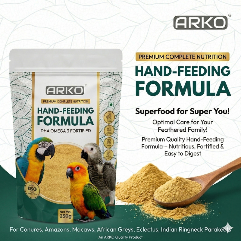 Arko Hand Feeding Formula 0.25 kg Dry New Born, Young Bird Food