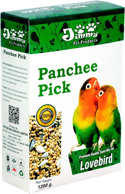 Jimmy Panchee Pick Lovebird 1.2 kg Dry Adult, Senior, Young Bird Food