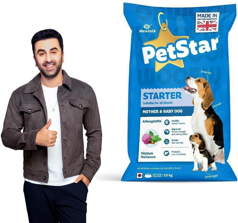 PetStar Mother & Baby Starter Dog Food Suitable for all Breeds || 10 kg Dry Adult, New Born Dog Food