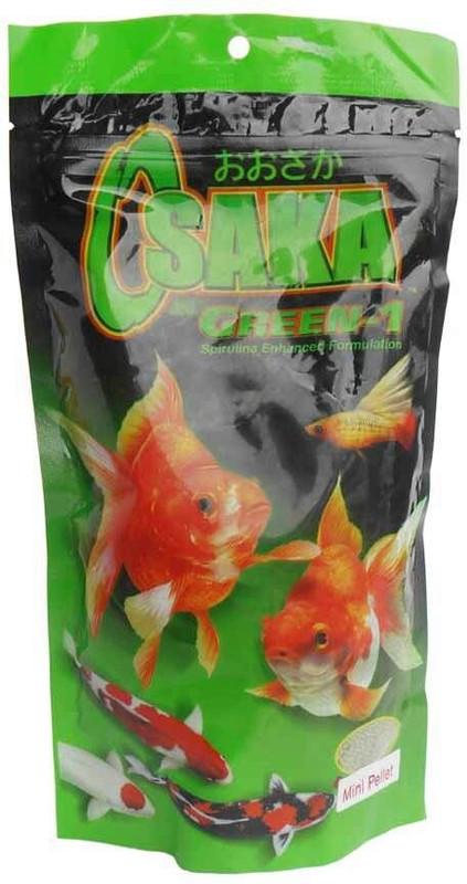 OSAKA Osaka Green Fish Food, 200 gms, Pack of 2 0.4 kg (2x0.2 kg) Dry Young Fish Food