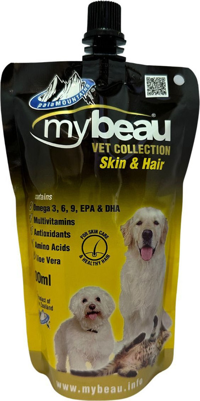 Pala Mountains My Beau Skin and Hair Supplement for Dogs & Cats 300-ml 0.3 kg Wet All Life Stages Dog & Cat Food