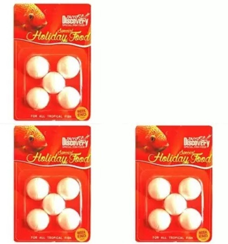 Taiyo Pluss Discovery Taiyo Pluss Discovery Special Holiday Fish Food Aquarium(Pack of 3) 0.3 kg (3x0.1 kg) Dry Young Fish Food