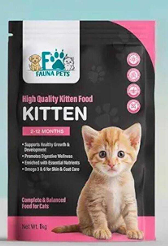FAUNA PETS Fauna Pets Cat Kitten 1kg Fish 1 kg Dry New Born Cat Food