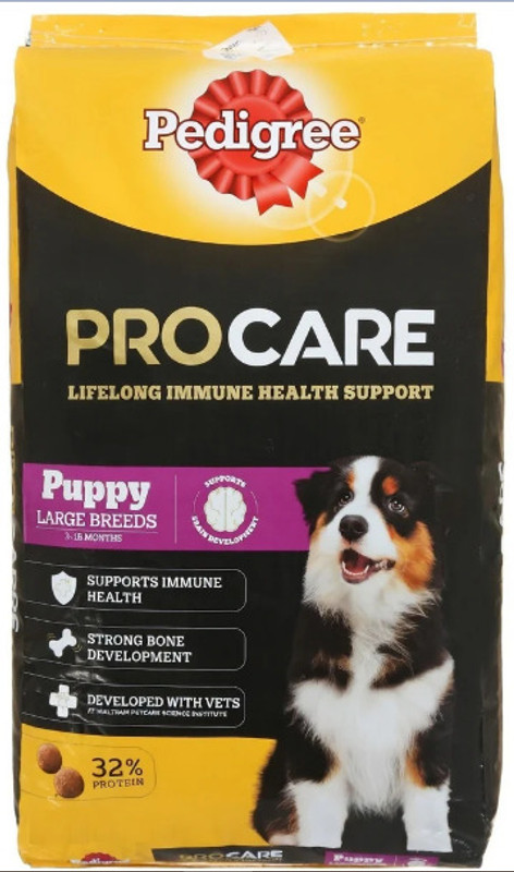PEDIGREE PRO Expert Nutrition for Large Breed Puppy (3-18 months) 3 kg Dry Young Dog Food