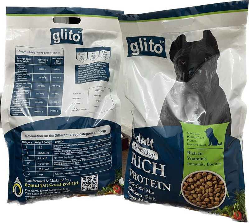 GLITO Puppy-3kg Chicken, Fish, Vegetable, Rice 3 kg Dry Young, Senior, Adult Dog & Cat Food