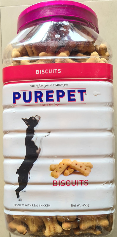 Purepet Purepet Biscuits with Real Chicken Mutton 0.5 kg Dry Young, Senior, Adult Dog Food