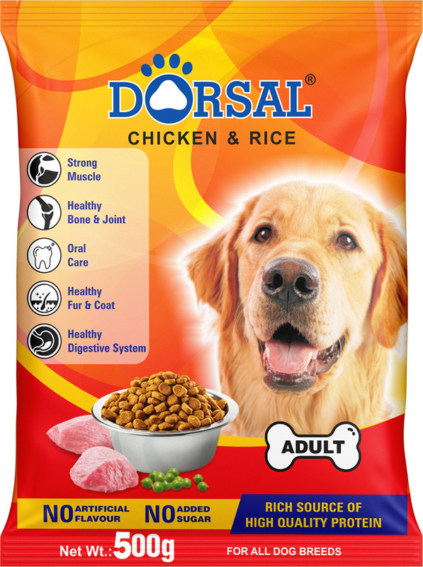 DORSAL PUPPY FOOD - 500gm (5*100gm) Chicken, Rice 0.5 kg (5x0.1 kg) Dry Young Dog Food