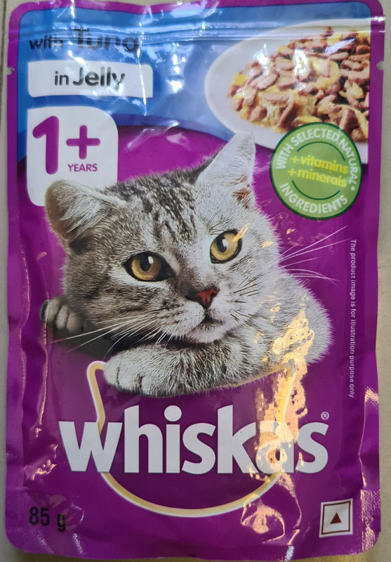 Whiskas Whiskas 1 + With Tuna In Jelly Gravy-85g Chicken 1.2 kg (12x0.1 kg) Wet Adult Cat Food
