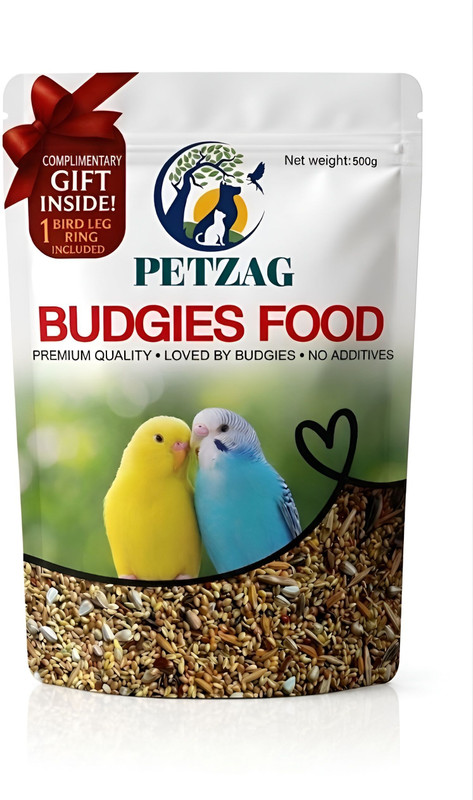PETZAG Budgies Bird Food 0.5 kg Dry Adult, New Born, Senior, Young Bird Food