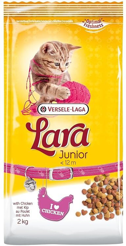 Versele -Laga Opti Life Kitten Food with Chicken | High-Protein & Tasty Formula | Chicken 2.5 kg Dry Young Cat Food