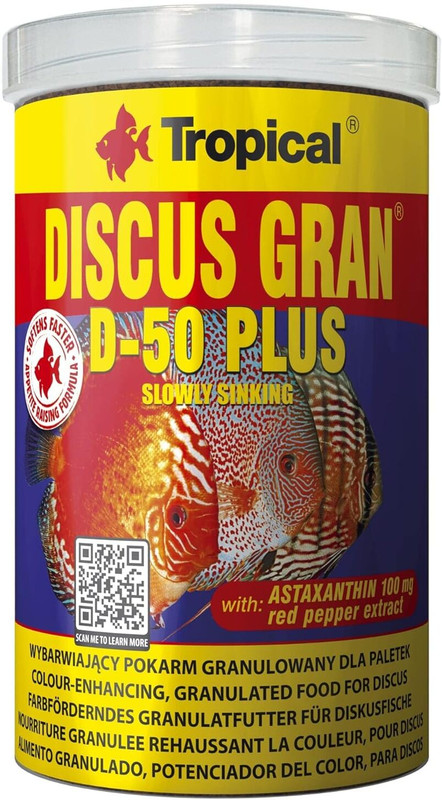 Tropical Young And Adult Discus Fish Gran D- 1 kg Dry Adult, New Born, Senior Fish Food