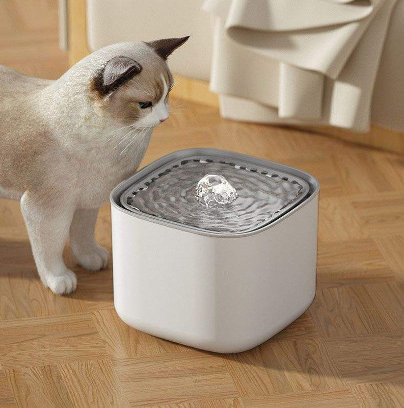 Furry Life Automatic Pet Water Fountain - Anthracite Grey(Plastic)