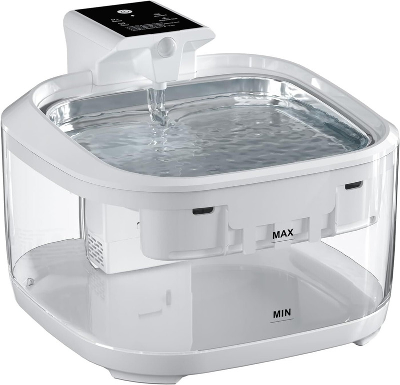 JELLEX Smart Wireless Cat Water Fountain, 4.5L/152floz Water Dispenser, Automatic(Plastic)