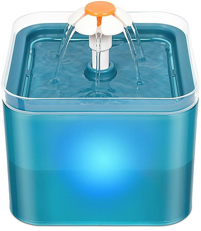PROBEROS Cat Water Fountain with LED Light 67oz 22L(Plastic)
