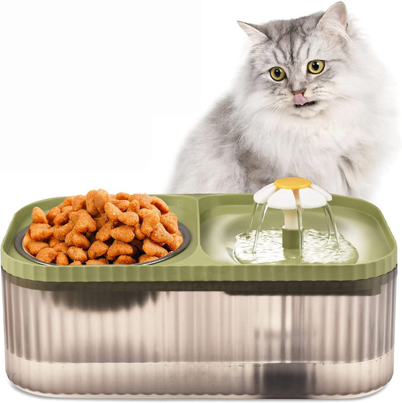 Pet Guard Cat Water Fountain Quadruple Filters, Automatic Pet Fountain Dog And Cat(Plastic)
