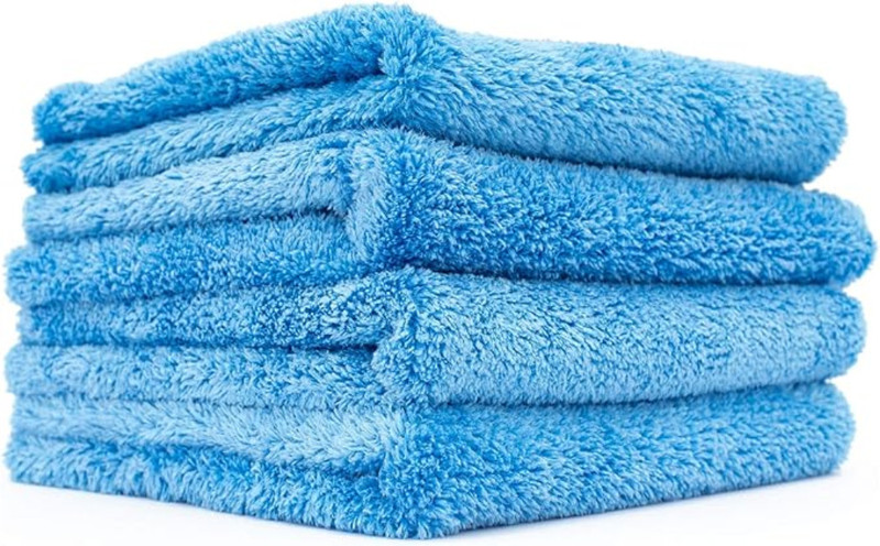 MICROSHINE Edgeless, Coral Fleece, 550GSM PET Towel Grooming Gloves for Dog & Cat(Blue, Medium)