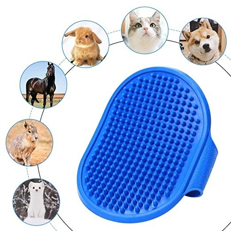 Peary Bathing and Grooming Gloves for Dogs and Cats Grooming Gloves for Dog & Cat(Multicolor, Fits All)