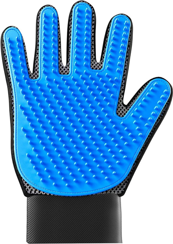 SMHub Dog Bath Cleaning Supplies Pet Gloves Dog Accessories Basic Grooming Gloves Grooming Gloves for Horse, Dog & Cat(Blue, Medium)